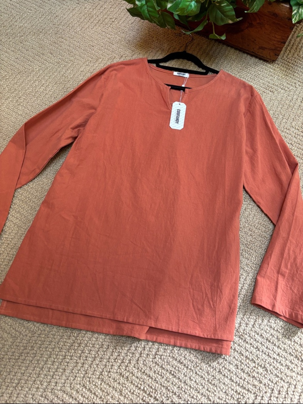 Goofandy long sleeved men’s boho shirt